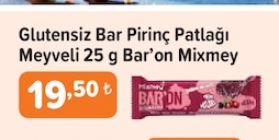 Glutensiz Bar Pirinç Patlağı Meyveli 25 G Bar'On Mixmey
