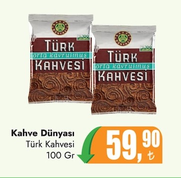 Kahve Dünyası Türk Kahvesi 100 Gr