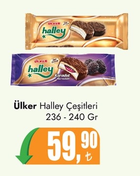 Ülker Halley Çeşitleri 236 - 240 Gr