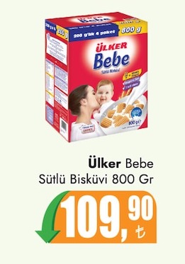 Ülker Bebe Sütlü Bisküvi 800 Gr