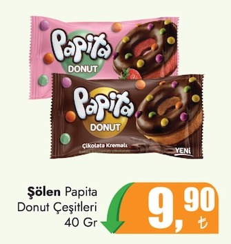 Şölen Papita Donut Çikolata Kremalı 40G
