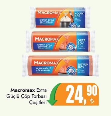 Macromax Extra Güçlü Çöp Torbası Çeşitleri