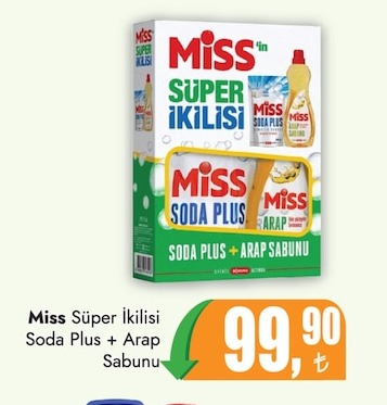 Miss Süper İkilisi Soda Plus + Arap Sabunu