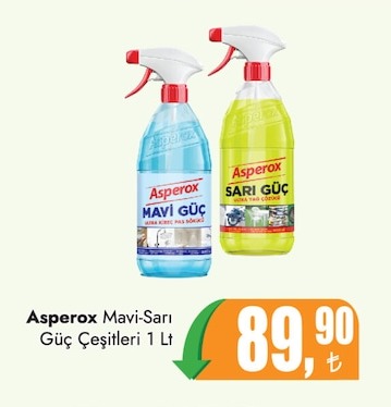 Asperox Mavi-Sarı Güç Çeşitleri 1 Lt