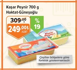 Kaşar Peynir 700 G Hakkat-Güneşoğlu