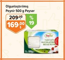 Olgunlaştırılmış Peynir 500 G Peyer