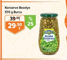 Konserve Bezelye 570 G Burcu