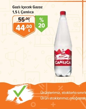Çamlıca Gazlı İçecek Gazoz 1,5 L