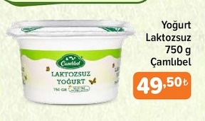 Yoğurt Laktozsuz 750 G Çamlıbel