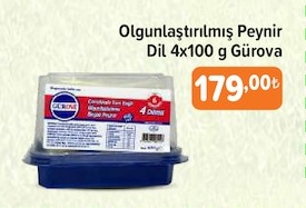 Gurova Olgunlastirilmis Peynir Dil 4X100 G