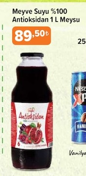 Meyve Suyu %100 Antioksidan 1 L