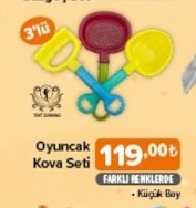 Oyuncak Kova Seti 3'Lü