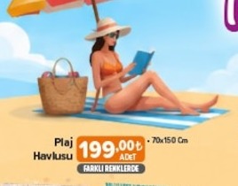 Plaj Havlusu 70X150 Cm