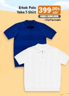 Erkek Polo Yaka T-Shirt Duz/Formunli