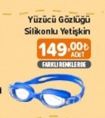 Yüzücü Gözlüğü Silikonlu Yetişkin