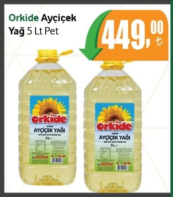 Orkide Ayçiçek Yağ 5 Lt Pet
