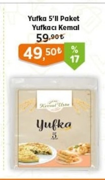 Yufka 5'Li Paket Yufkacı Kemal