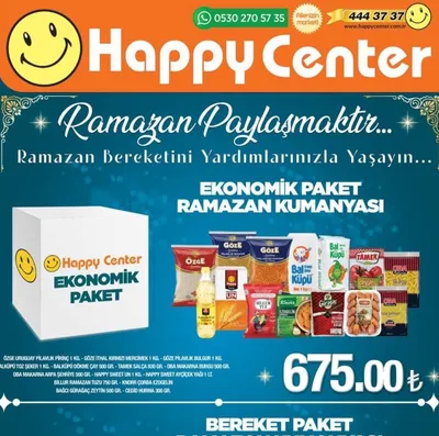 Happy Center Ekonomik Paket Ramazan Kumanyası 675.00₺
