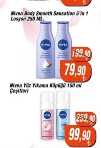 Nivea Body Smooth Sensation 5'In 1 Losyon 250 Ml