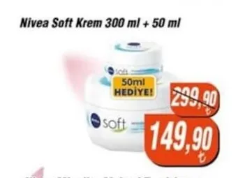 Nivea Soft Krem 300 Ml + 50 Ml