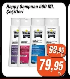 Happy Şampuan 500 Ml Çeşitleri