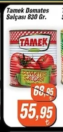 Tamek Domates Salçası 830 Gr