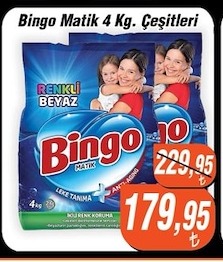 Bingo Matik 4 Kg. Çeşitleri