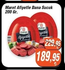 Maret Afiyetle Dana Sucuk 200 Gr