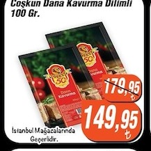 Coşkun Dana Kavurma Dilimli 100 Gr