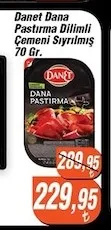Danet Dana Pastırma Dilimli Çemeni Sıyrılmış 70 Gr.