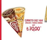 Cornetto Disc Max Çikolata / Mango-Manior Adet