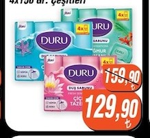 Duru Sabun 4X150 Gr Çeşitleri