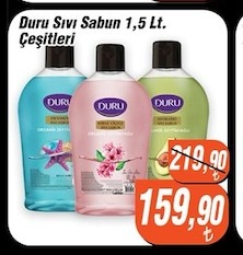 Duru Sıvı Sabun 1,5 Lt Çeşitleri