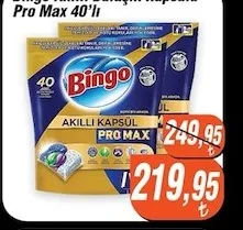 Bingo Akıllı Kapsül Pro Max 40'Lı