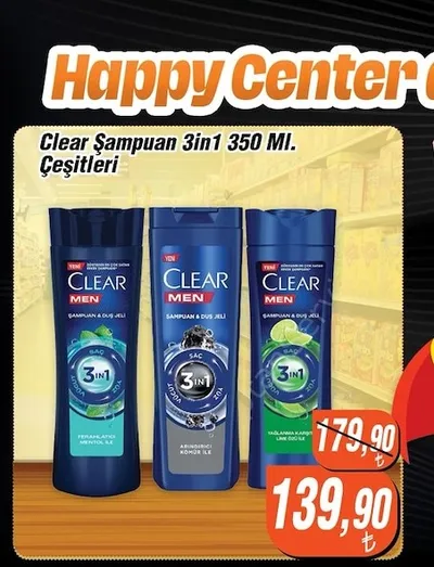 Clear Şampuan 3In1 350 Ml Çeşitleri