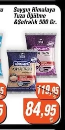 Saygın Himalaya Tuzu Öğütme &Sofralık 500 Gr