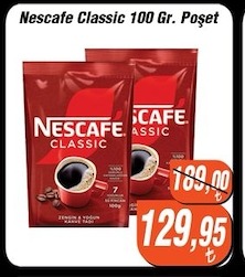 Nescafe Classic 100 Gr. Poşet