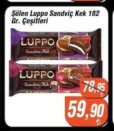 Şölen Luppo Sandviç Kek 182 Gr. Çeşitleri