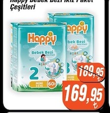 Happy Bebek Bezi İkiz Paket Çeşitleri