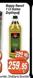 Happy Sweet 1 Lt Sızma Zeytinyağ