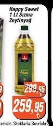 Happy Sweet 1 Lt Sızma Zeytinyağ