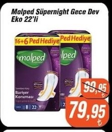 Molped Süpernight Gece Dev Eko 22'Li