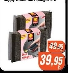Happy Clean Inox Sünger 2'Li