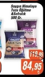 Saygın Himalaya Tuzu Öğütme & Sofralık 500 Gr.