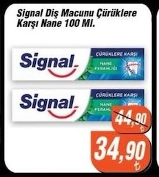 Signal Diş Macunu Çürüklere Karşı Nane 100 Ml.