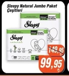 Sleepy Natural Jumbo Paket Çeşitleri