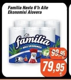 Familia Havlu 6'Lı Aile Ekonomisi Alovera
