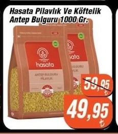 Hasata Pilavlık Ve Köftelik Antep Bulguru 1000 Gr.