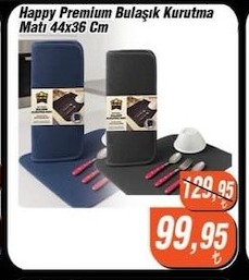 Happy Premium Bulaşık Kurutma Matı 44X36 Cm