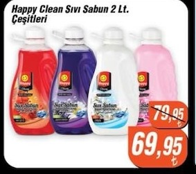 Happy Clean Sıvı Sabun 2 Lt. Çeşitleri
